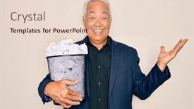  Presentation with bin - Amazing theme having middle-age-senior-grey-haired backdrop and a lemonade colored foreground