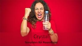  Presentation with rain water harvesting system - Colorful presentation theme enhanced with middle age senior woman holding plastic water bottle over red isolated background annoyed and frustrated shouting with anger crazy and yelling with raised hand anger concept backdrop and a crimson colored foreground