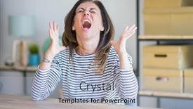  Presentation with senior smart home - Amazing PPT theme having middle-age-senior-woman-sitting backdrop and a light blue colored foreground