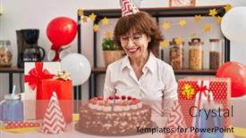  Presentation with happy birthday cake - 