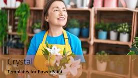  Presentation with flower woman - 