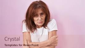  Presentation with sad woman - 