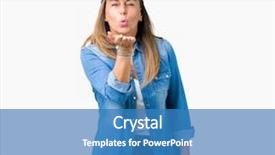  Presentation with middle east camel caravan - Cool new slides with middle age woman wearing sport backdrop and a teal colored foreground