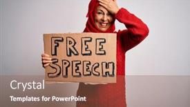  Presentation with free traditional - Slide deck having middle-age-woman-wearing-traditional background and a violet colored foreground