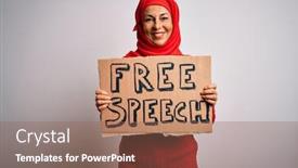  Presentation with free traditional - Colorful presentation enhanced with middle-age-woman-wearing-traditional backdrop and a violet colored foreground