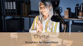  Presentation with forgiveness - Slide set enhanced with middle-age-woman-with-grey background and a coral colored foreground