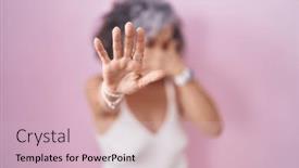  Presentation with woman sad - 