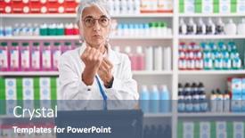  Presentation with fight - Slide set with middle-age-woman-with-tattoos background and a ocean colored foreground