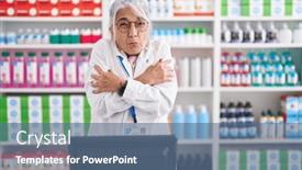  Presentation with woman sad - Presentation theme enhanced with middle-age-woman-with-tattoos background and a ocean colored foreground