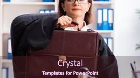  Presentation with aged - PPT theme with middle-aged-female-doctor-working background and a wine colored foreground