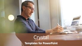  Presentation with aged - Slides with middle-aged-guy-having-hot background and a tawny brown colored foreground