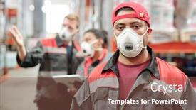  Presentation with latino - Audience pleasing presentation design consisting of middle-aged-latino-man backdrop and a violet colored foreground