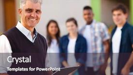  Presentation with middle school - Theme enhanced with middle aged male high school background and a wine colored foreground