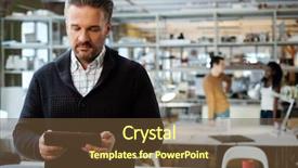  Presentation with engineering design - Presentation featuring middle-aged man in design background and a tawny brown colored foreground