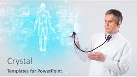  Presentation with aged map - Amazing presentation having middle aged scientist with full body map concept backdrop and a sky blue colored foreground