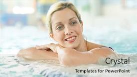  Presentation with thermal cars - Audience pleasing PPT layouts consisting of middle-aged woman enjoying thermal backdrop and a coral colored foreground