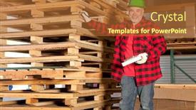  Presentation with aged - Cool new presentation design with middle-aged-working-standing backdrop and a red colored foreground