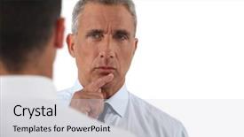  Presentation with ethical employee - PPT theme consisting of middle ages power points - boss giving orders to employee background and a light gray colored foreground
