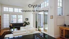  Presentation with open an account - Cool new presentation theme with middle class - open plan apartment open backdrop and a light gray colored foreground