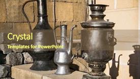  Presentation with old - Beautiful presentation theme featuring ancient middle east - old oriental antiques barass jungs backdrop and a tawny brown colored foreground