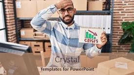  Presentation with middle east - Presentation design with middle-east-man-with-beard background and a coral colored foreground