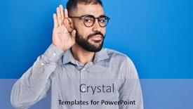  Presentation with middle east - Presentation theme featuring middle-east-man-with-beard background and a light blue colored foreground