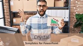  Presentation with middle east - Slide deck featuring middle-east-man-with-beard background and a  colored foreground