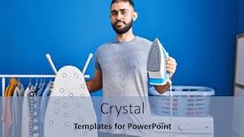  Presentation with middle east - Presentation featuring middle-east-man-with-beard background and a light blue colored foreground