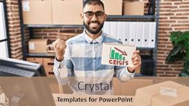  Presentation with middle east - Theme consisting of middle-east-man-with-beard background and a coral colored foreground