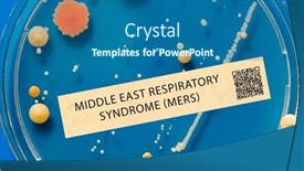  Presentation with respiratory - Presentation theme consisting of middle-east-respiratory-syndrome-mers background and a ocean colored foreground