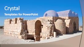  Presentation with middle east - Amazing slides having african man listening to music and smiling backdrop and a gray colored foreground