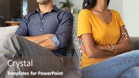  Presentation with eastern - Colorful presentation enhanced with middle-eastern-couple-sitting-back backdrop and a violet colored foreground