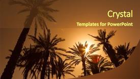  Presentation with oman - Theme featuring middle of a desert background and a tawny brown colored foreground