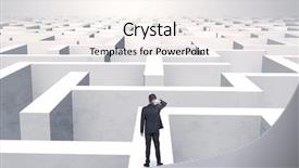  Presentation with maze - Slide deck consisting of middle of a huge maze background and a sky blue colored foreground