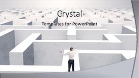  Presentation with maze - Colorful presentation theme enhanced with middle of a huge maze backdrop and a sky blue colored foreground