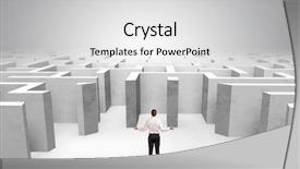  Presentation with maze - Slides with middle of a maze background and a light gray colored foreground