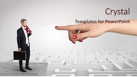  Presentation with infinity - PPT theme featuring middle of an infinity maze background and a  colored foreground