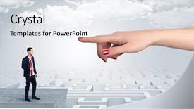  Presentation with love - Theme featuring middle of an infinity maze background and a  colored foreground