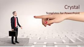  Presentation with love - Colorful PPT theme enhanced with middle of an infinity maze backdrop and a lemonade colored foreground