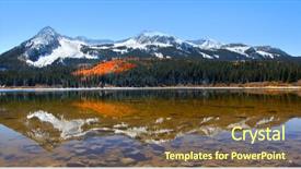  Presentation with rocky mountains - Cool new slide deck with middle of colorado rocky mountain backdrop and a tawny brown colored foreground