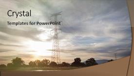  Presentation with high voltage - Slide set enhanced with middle of the field background and a light gray colored foreground