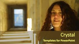  Presentation with farewell girl - Slide deck consisting of middle school health - beautiful girl background and a tawny brown colored foreground