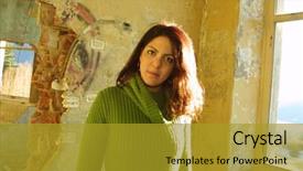  Presentation with middle school - Slides having middle school health - girl background and a gold colored foreground