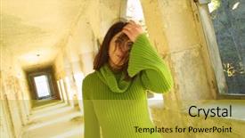  Presentation with middle school - Colorful presentation design enhanced with middle school health - girl backdrop and a gold colored foreground