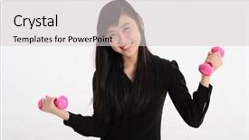  Presentation with teenager winners - PPT layouts consisting of middle school health - young pretty teenager background and a light gray colored foreground