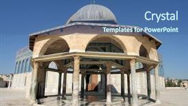  Presentation with jerusalem - PPT layouts featuring middleeast - dome of the rock background and a  colored foreground