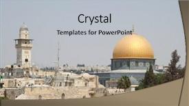  Presentation with golden pavilion kinkakuji temple - Cool new theme with middleeast - temple mount in jerusalem including backdrop and a light gray colored foreground