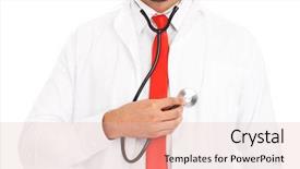  Presentation with heart rate - Cool new presentation with midsection of a doctor checking heart rate backdrop and a lemonade colored foreground