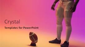  Presentation with active-lifestyle - Slides featuring midsection-of-african-american-male and a coral colored foreground