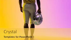  Presentation with movement - Presentation theme consisting of midsection-of-african-american-male background and a yellow colored foreground